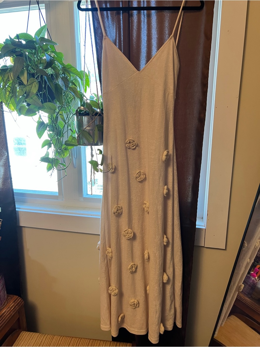 NWT 3D Floral Maxi Dress Small